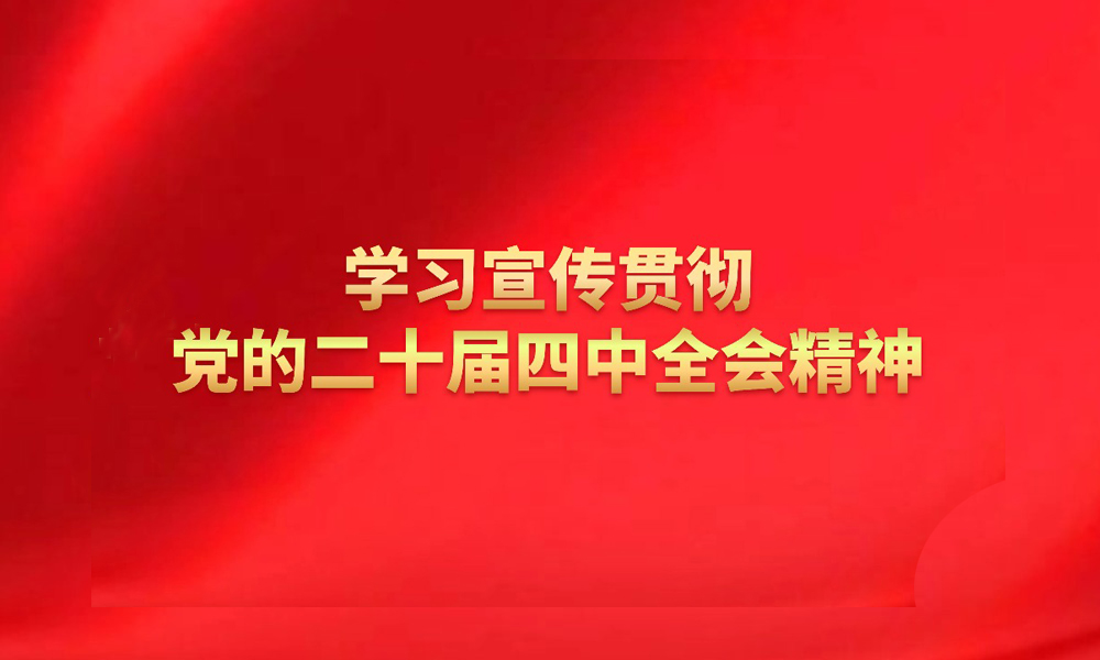 学习宣传贯彻党的二十届四中全会精神
